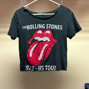 The Rolling Stones cut-off crop t-shirt